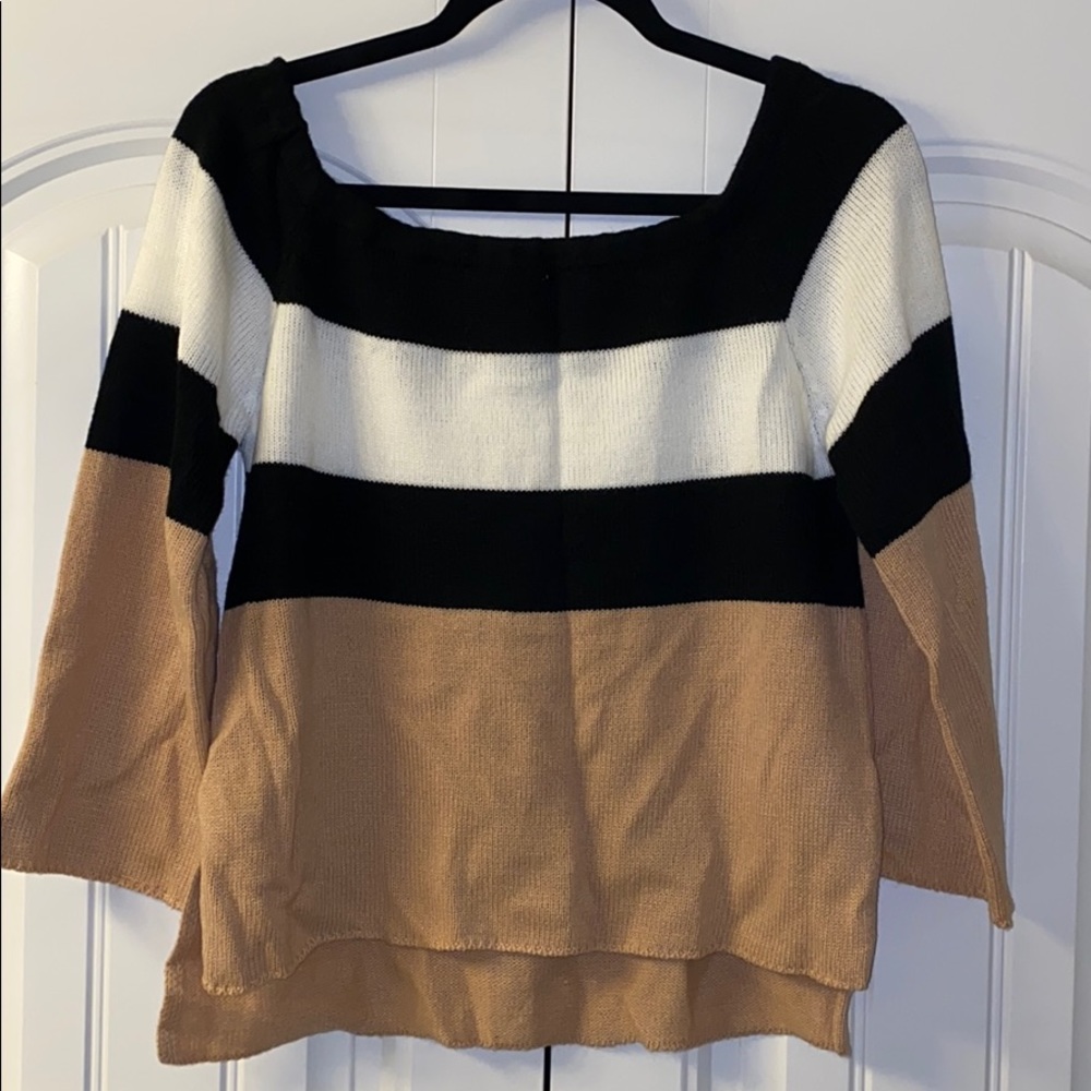 Off shoulder sweater